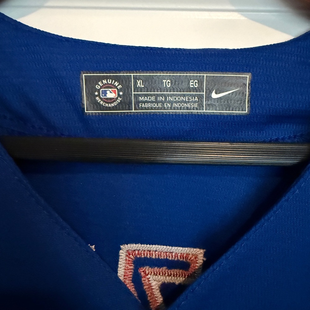 NWT NIKE Men's Anthony Rizzo Chicago Cubs Blue Jersey, XL - Picture 2 of 5